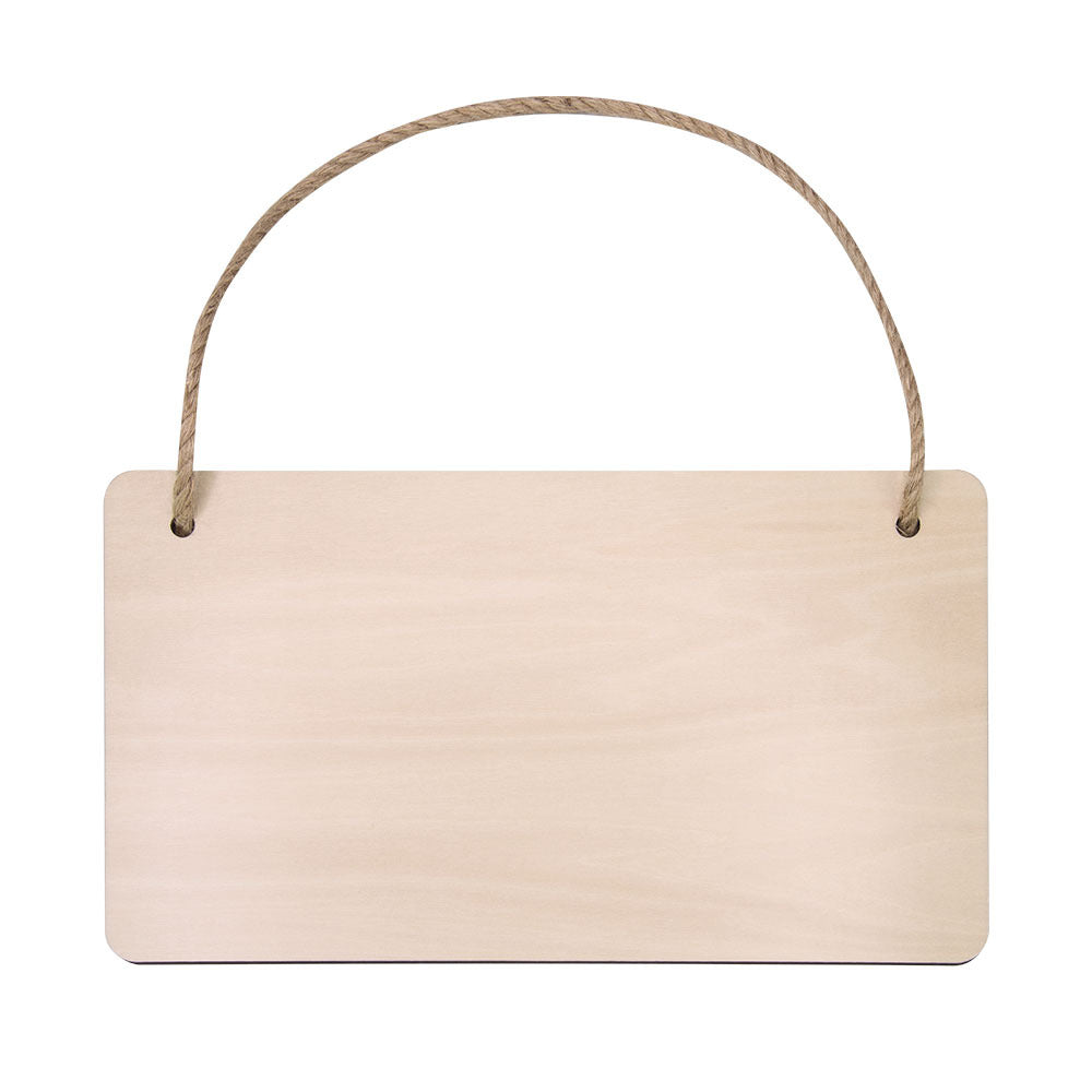 Houten hangplaat | 14,5 x 26cm | Ook voor sublimatie