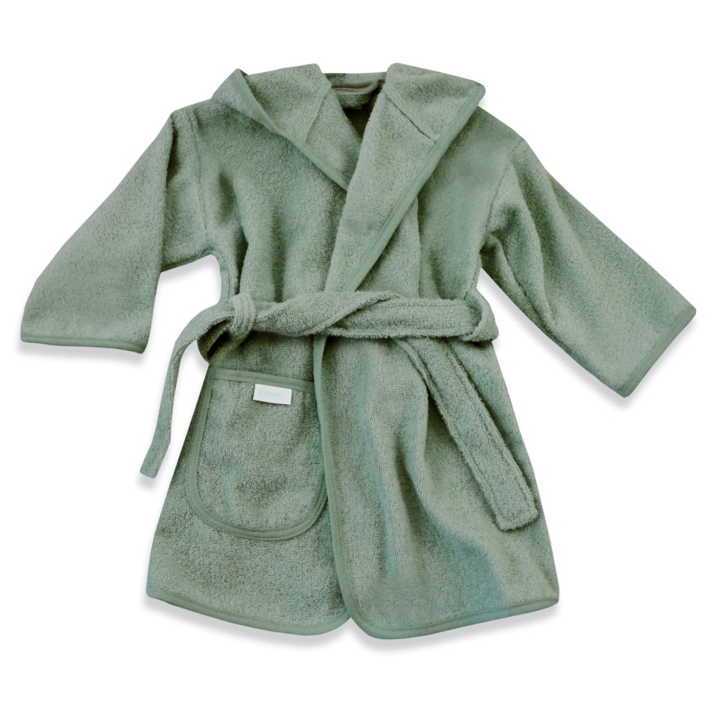 Badjas - Stone Green 2-4jaar