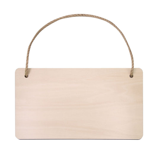 Houten hangplaat | 14,5 x 26cm | Ook voor sublimatie