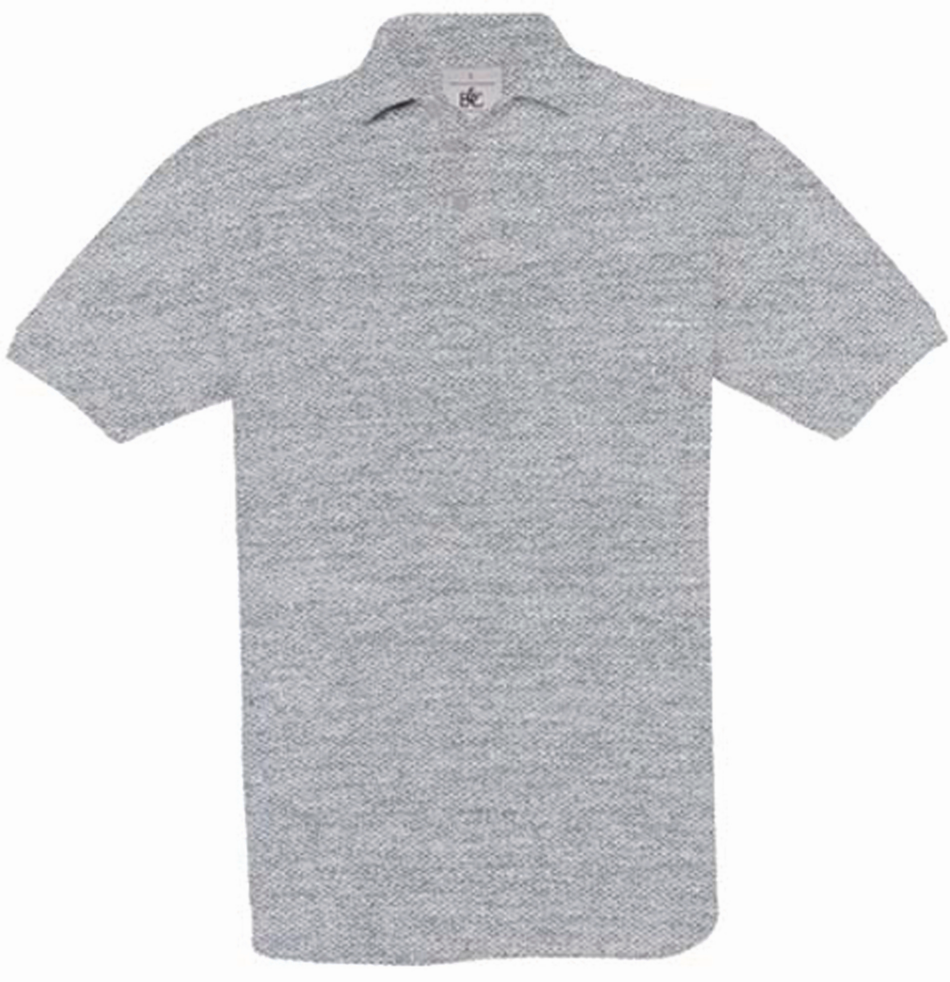 Polo XXL | Lichtgrijs gemeleerd | Unisex Safran