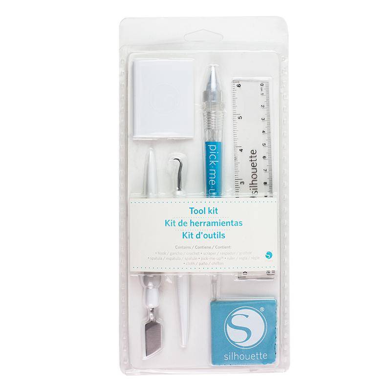Silhouette tool kit blauw
